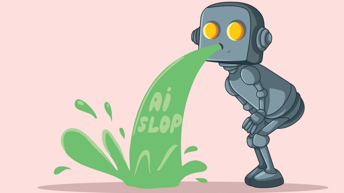 AI-generated content illustration